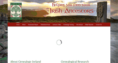 Desktop Screenshot of genealogyireland.ie